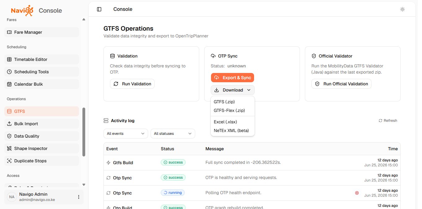 GTFS Operations